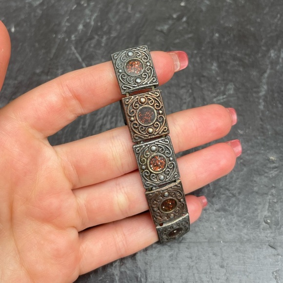 Mixed metal handmade bracelet - Picture 1 of 5